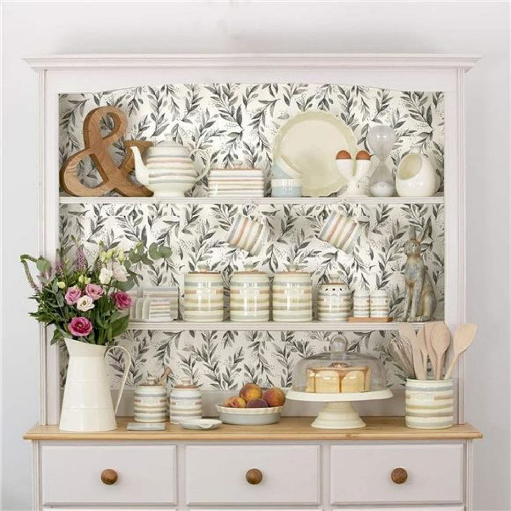Olive Leaf Peel and Stick Wallpaper Floral Contact Paper 17.7inch x 78.7inch
